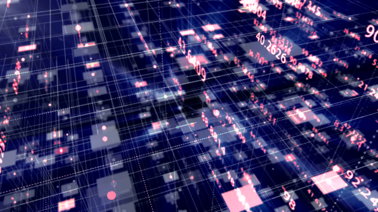 데이터와 숫자 - 사이버 공간을 통해 전달되는 데이터와 수치 값.