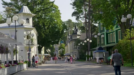 everyday scenery in jurmala, resort town near riga