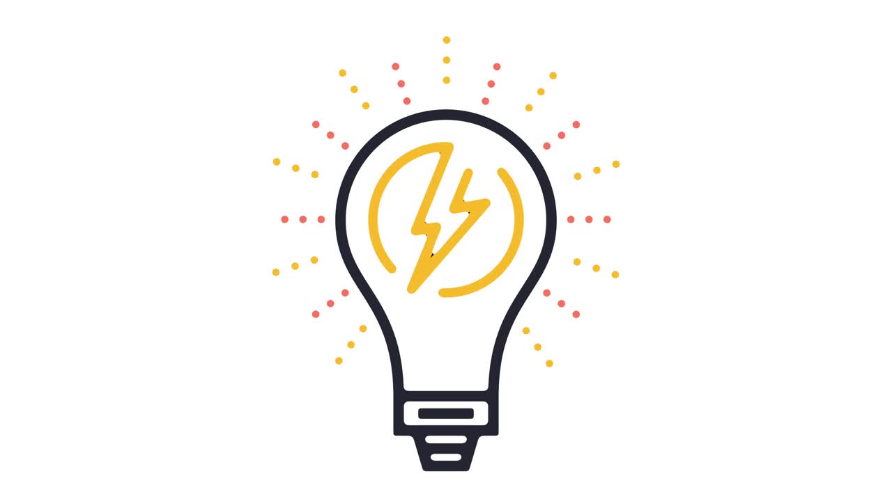 Energy Efficiency Icon Animation