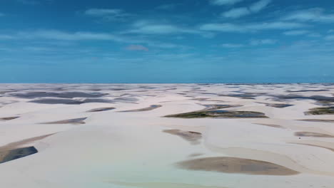 aerial view of lençois maranhenses national park, brazil