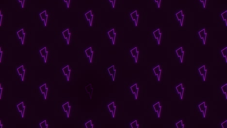 purple lightning bolts illuminate the dark