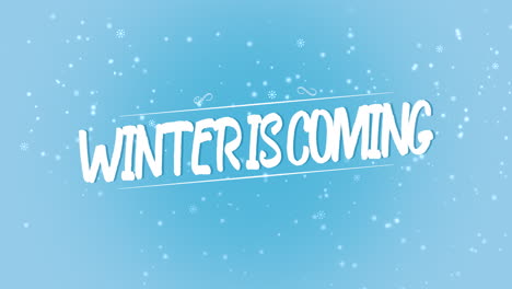 se acerca el invierno con copos de nieve de otoño en el cielo azul
