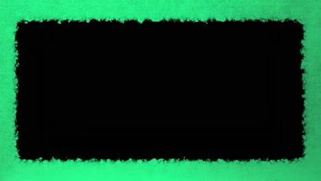 Single-horizontal-image-matte-border-with-lime-green-textured-paper-background,-ready-for-luma-key