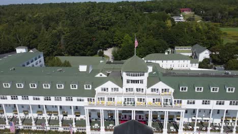 aerial shot of grand hotel