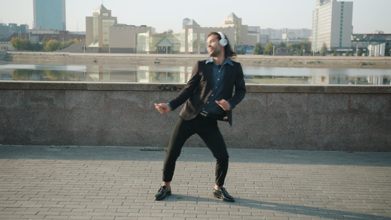 Man Dancing in the City