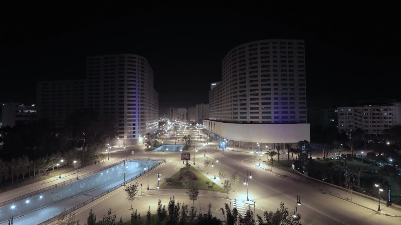 timelapse de la avenida principal de tanger
