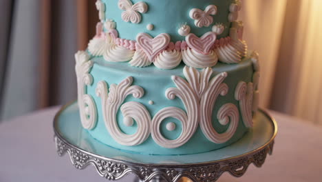 decorated tiered cake