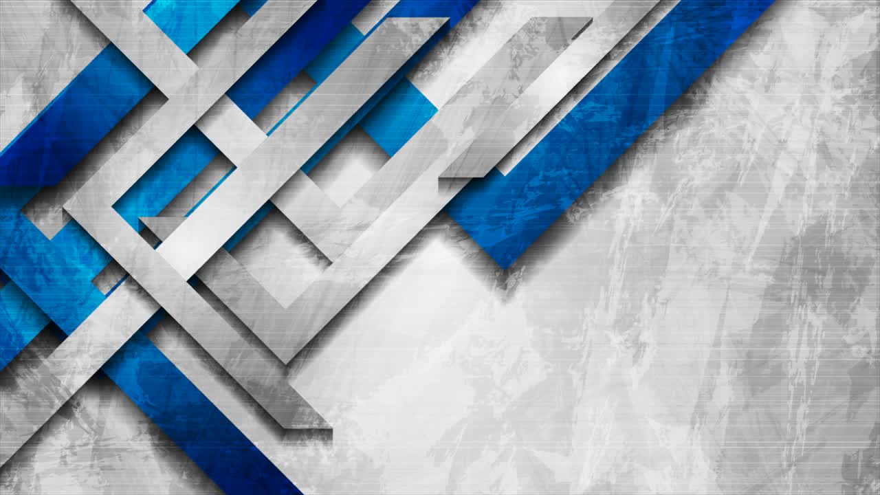 diseño de movimiento grunge gris y azul con rayas