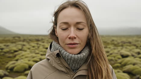 portrait of a woman in nature
