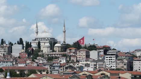 mezquita en la ciudad de estambul, turquía