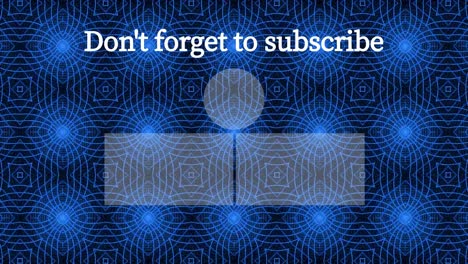 kaleidoscope pattern end card ending screen motion graphics
