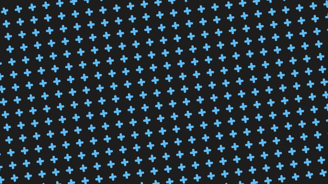 어두운 배경에 대담한 파란색 십자가