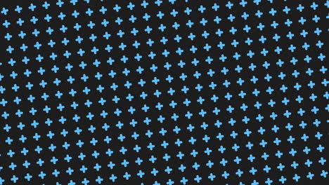 bold blue cross against dark background