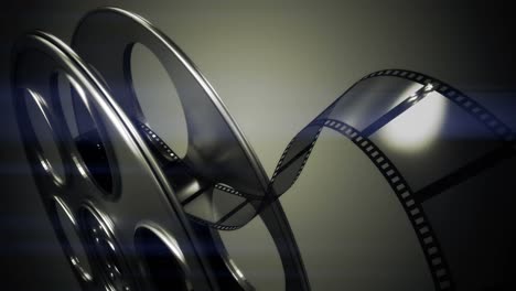 película que sale de un carrete de película