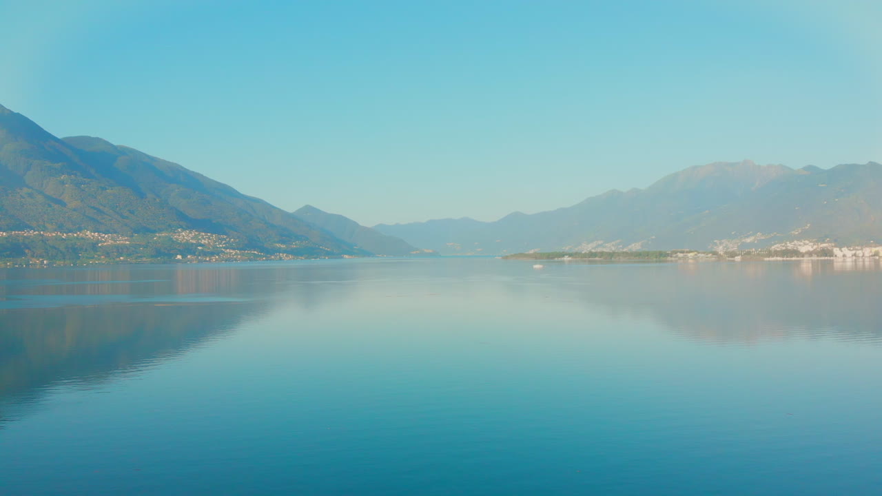 lago maggiore, 이탈리아의 조감도