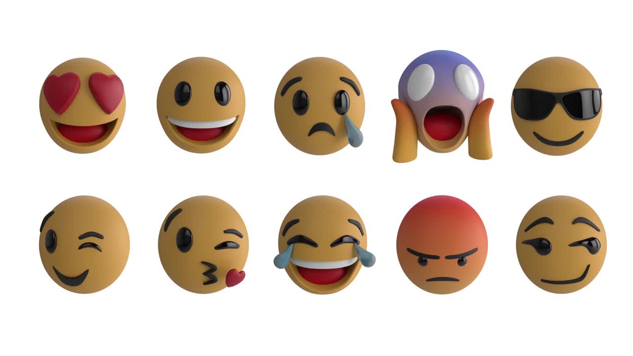 los iconos de los emoji 4k