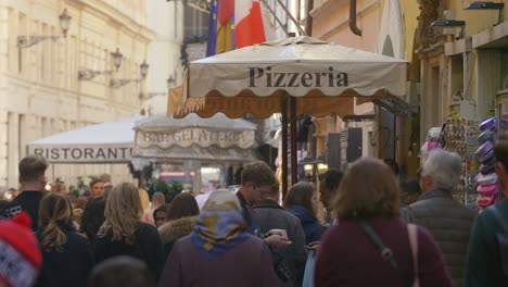 crowded roman street