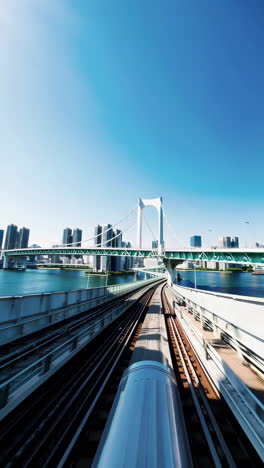 tokyo train bridge view