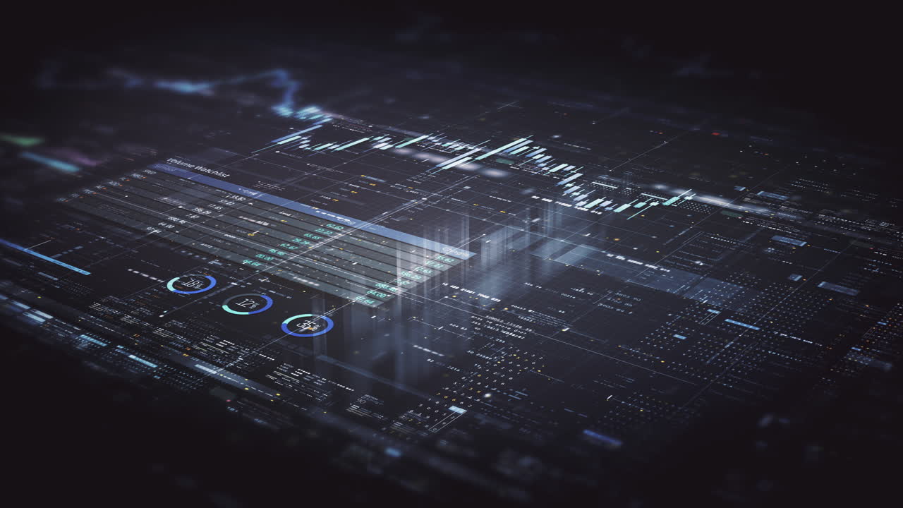 visuales de datos dinámicos para gráficos de información de negocios, gráficos animados e insights basados en datos para una maqueta de reunión de negocios. explore el mundo del comercio, las bolsas de valores y la criptografía