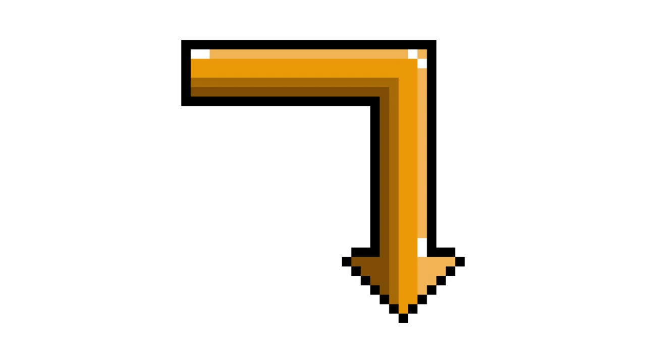 Pixel Art Pop-up Icon Animation with arrow pointing straight down from midway (8).mov