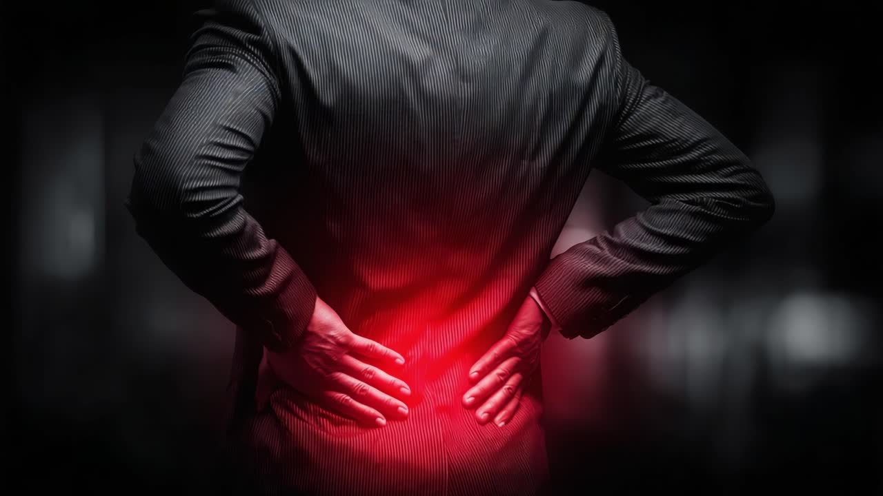 Exploring Chronic Pain: A Visual Representation of Struggles with Lower Back Discomfort in a Professional Setting