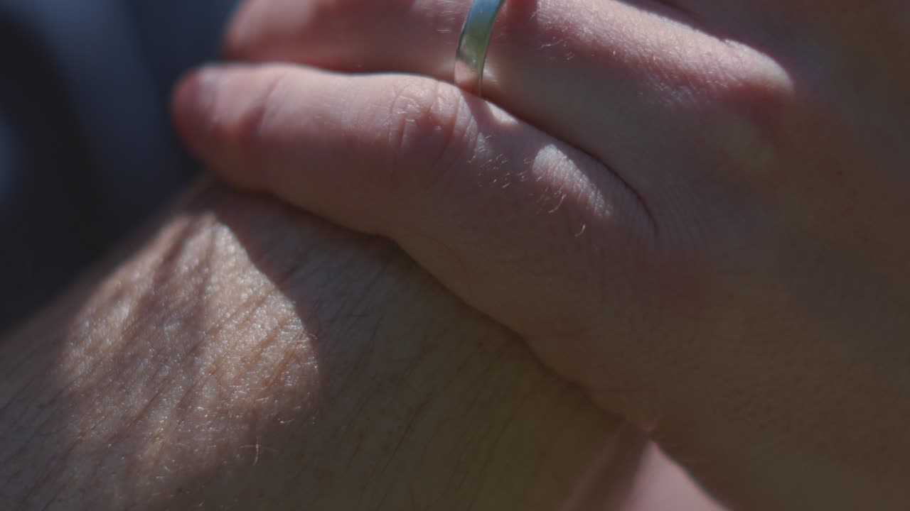 Male with Hairy Arms Applying Sunscreen to Protect from Harmful UV Rays from the Sun During Summer to Avoid Sunburn. Dermatology Prevention Summer Footage.