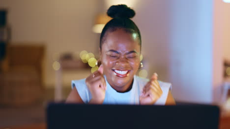 Night,-business-and-black-woman-throw-papers