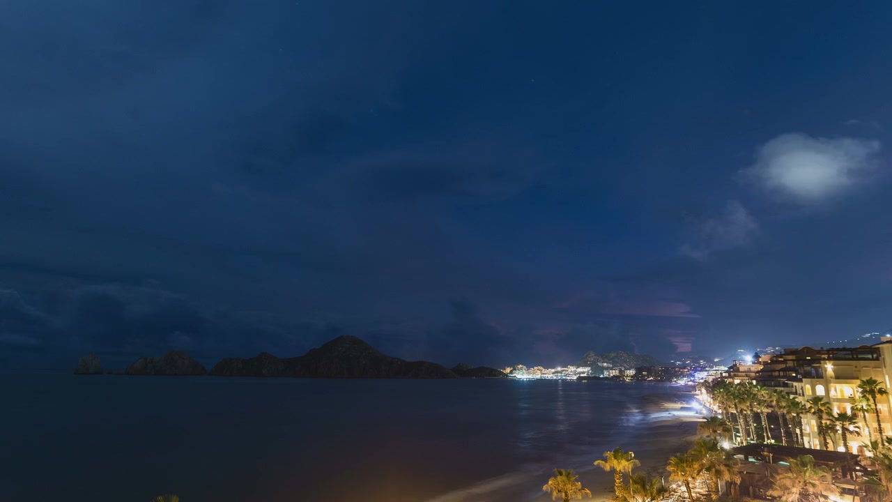 Timelapse del colorido atardecer en Cabo San Lucas