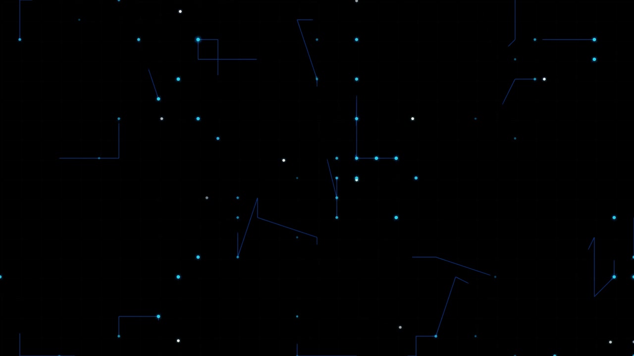 Abstract Digital Network Background with Glowing Blue Nodes and Lines