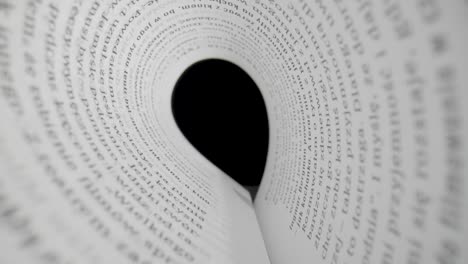 close-up of book pages