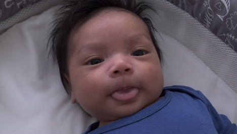 Close-Up-View-Of-A-Newborn-Yawning