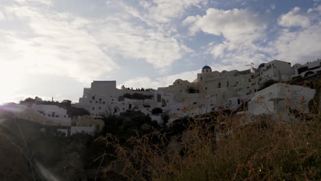puesta de sol de santorini oia