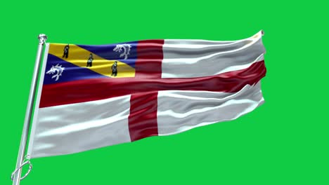 4k highly detailed flag of herm - herm flag high detail - national flag herm wave pattern loopable elements