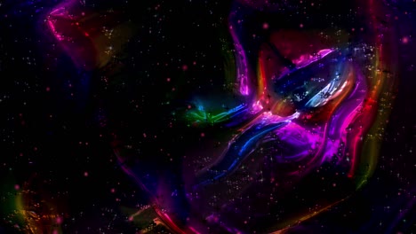 animación abstracta, fondo líquido, hermosa película de pintura digital, película de fondo abstracta, animación caleidoscopio video de stock