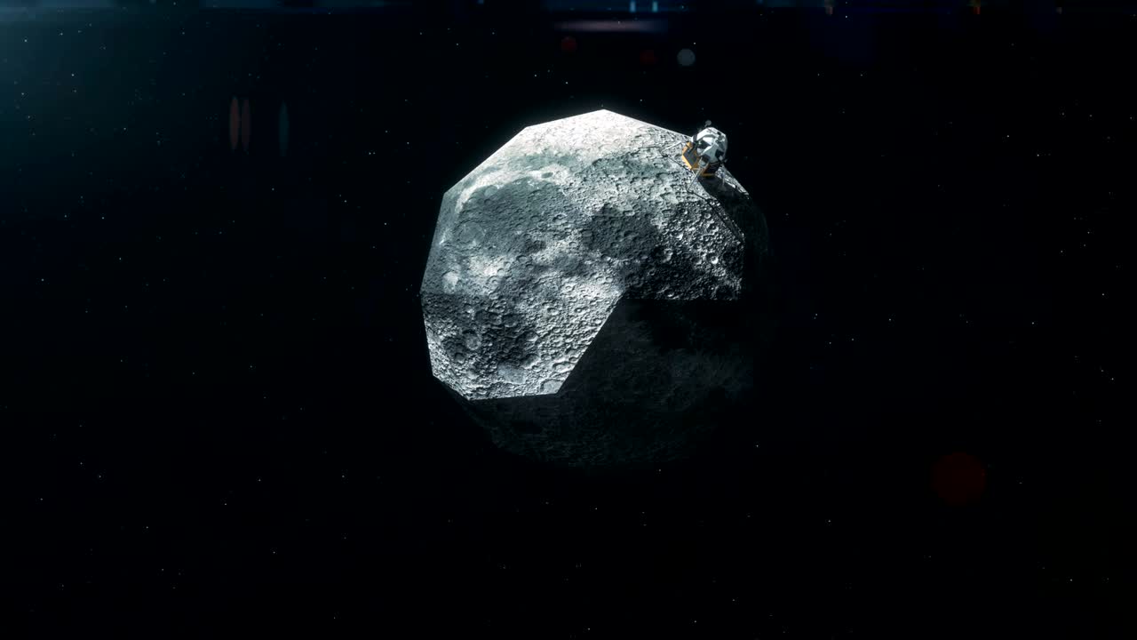 bajo poli apolo 11 - módulo de aterrizaje