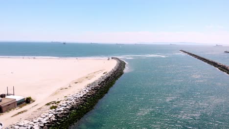drone flies toward pacific
