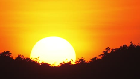 view of setting sun.