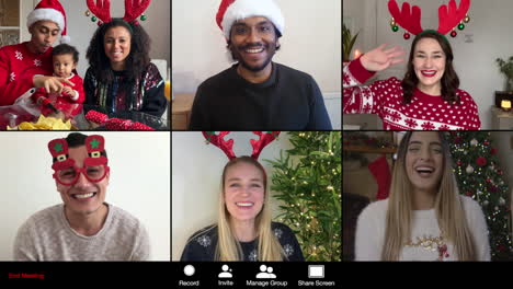 6 videollamadas navideñas de amigos