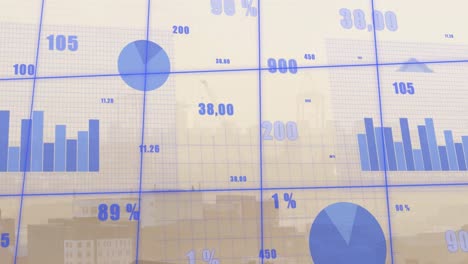 Animation-of-financial-data-processing-over-cityscape