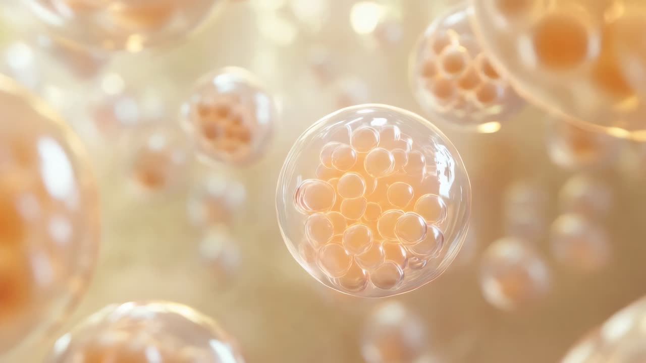 3D Illustration of Fat Cells