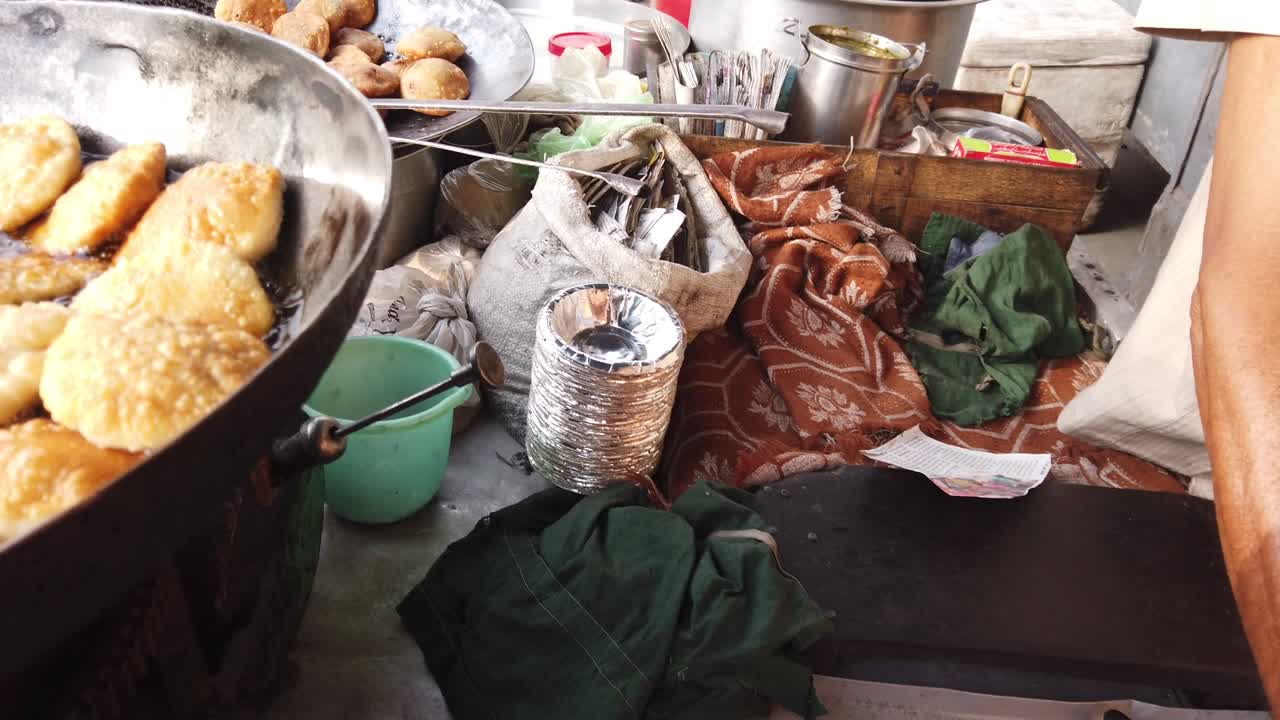 comida popular y famosa de la calle del subcontinente indio