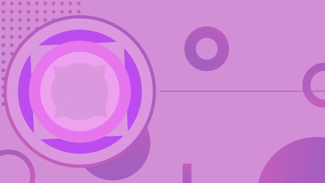 animación de formas geométricas en movimientos