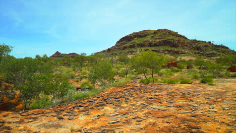 time lapse looma camballin kimberley purnululu outback australia wa western aus wet rainy season green northern territory faraway downs under broome darwin red rocks aboriginal land noon day static