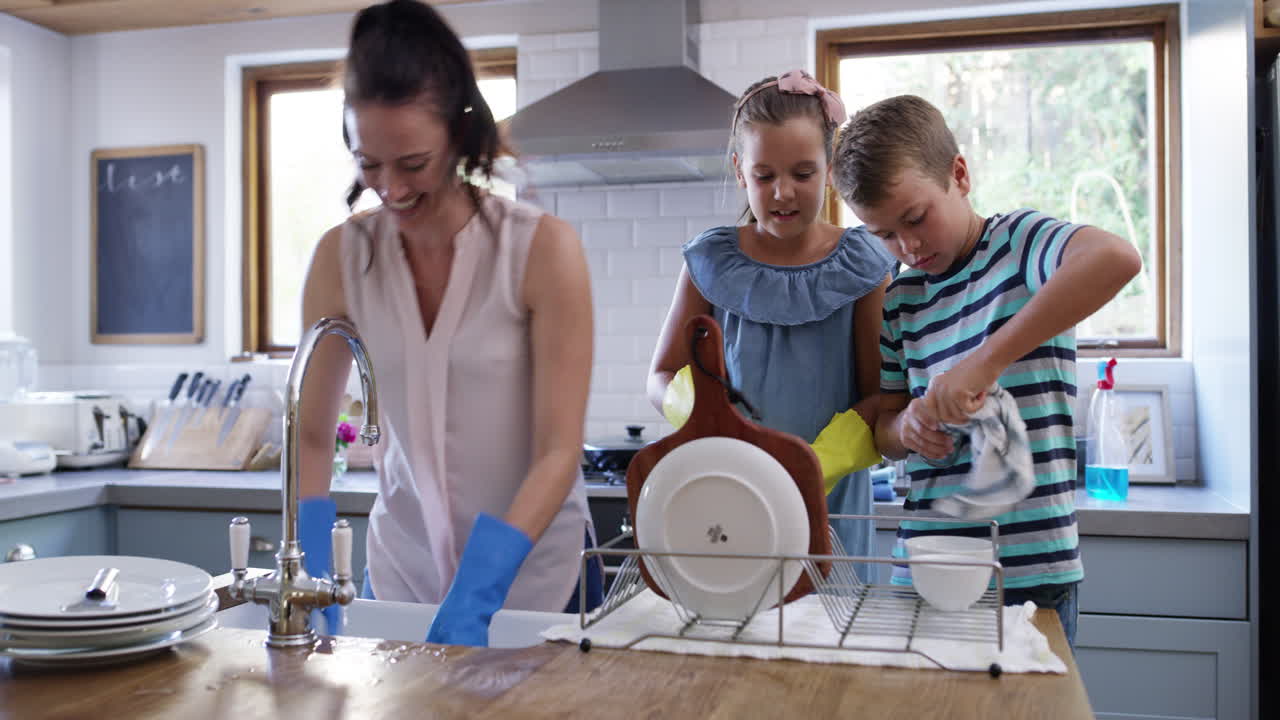 Mom shouldn't be doing dishes alone!