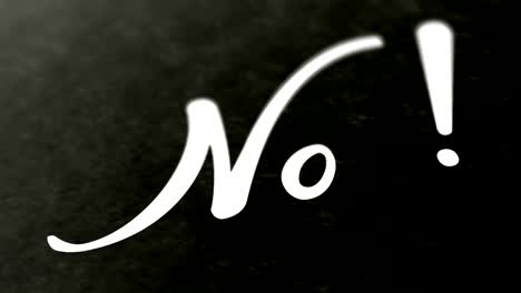 "no!" en la página. el metraje de bucle tiene resolución de 4k.