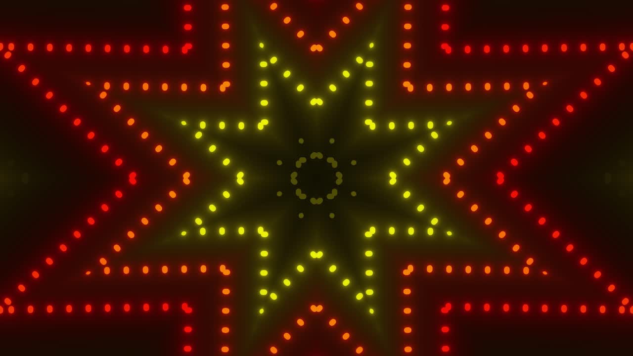 Abstract Colorful Star Pattern