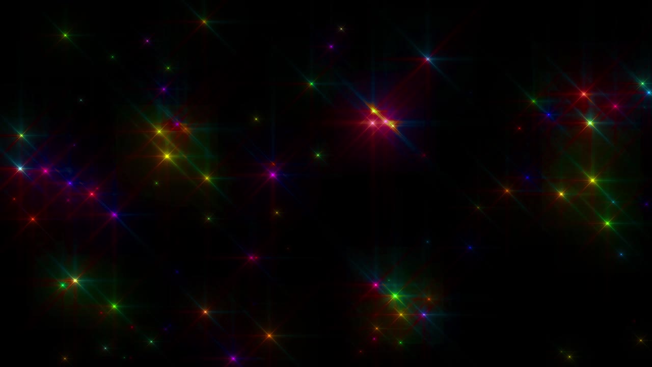 el círculo de fondo de brillo de estrellas coloridas