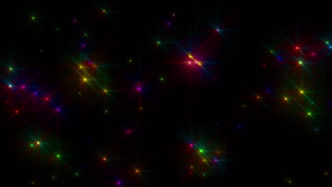 el círculo de fondo de brillo de estrellas coloridas