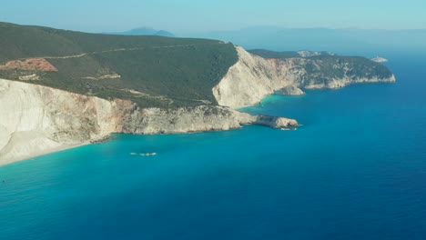 port katsiki lefkada coastline aerial