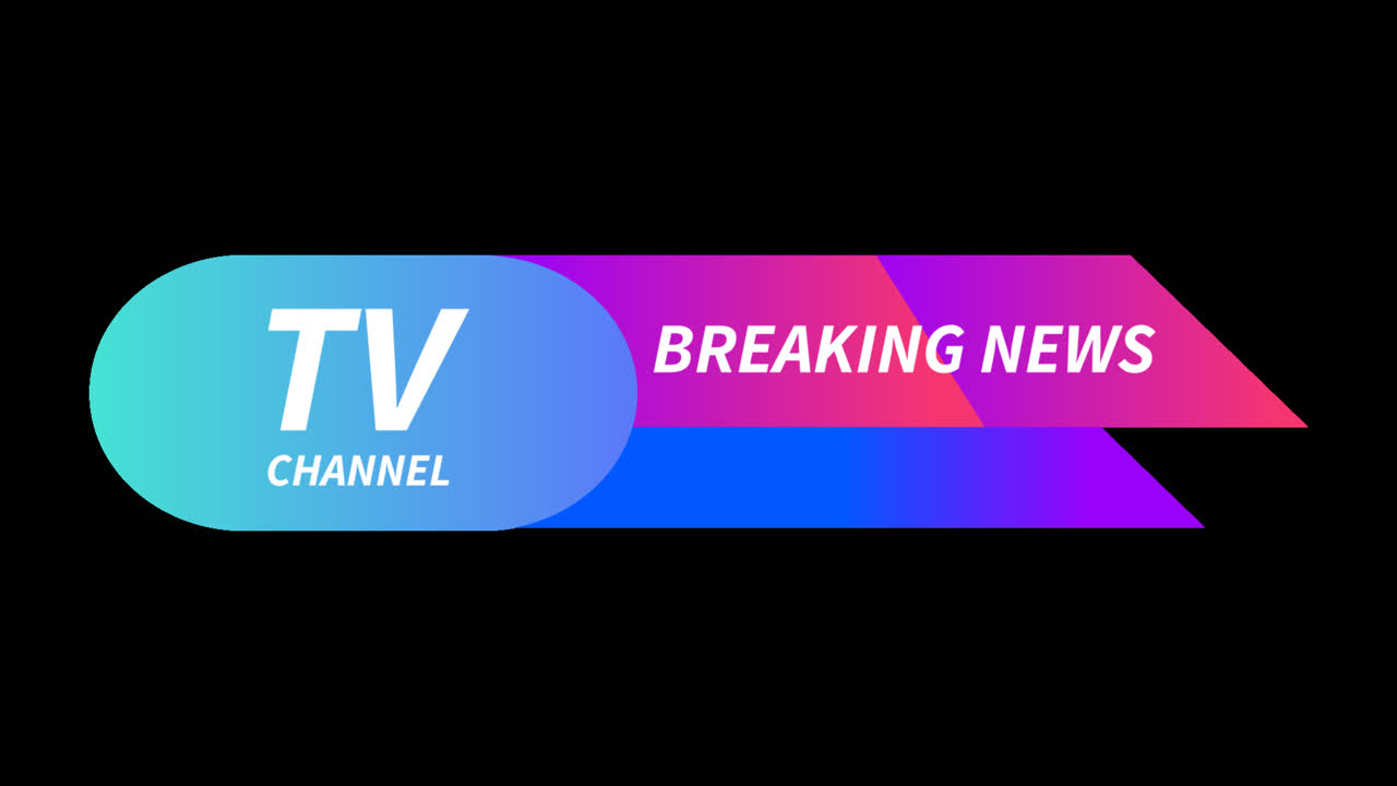 Motion Graphic of Breaking news banners collection